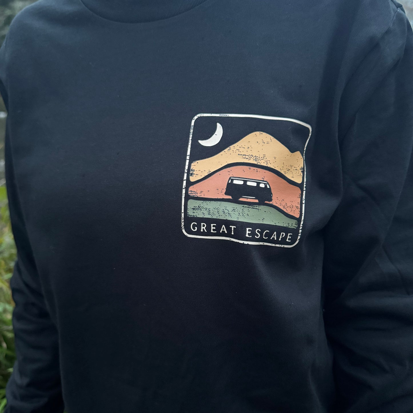 Organic ESCAPE MORE Long Sleeve T-Shirt