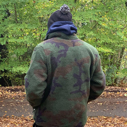 Lost In Adventure Sherpa Camo Fleece Jacket