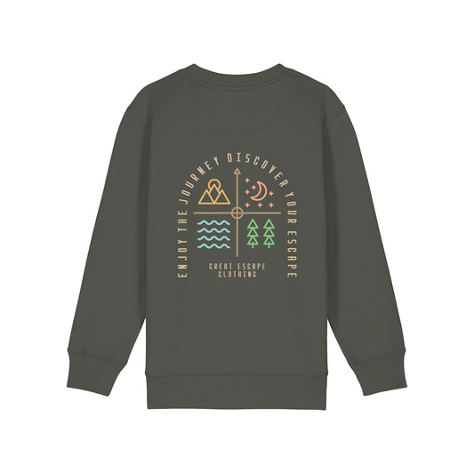 Kids Organic Enjoy The Journey Discover Your ESCAPE Sweater