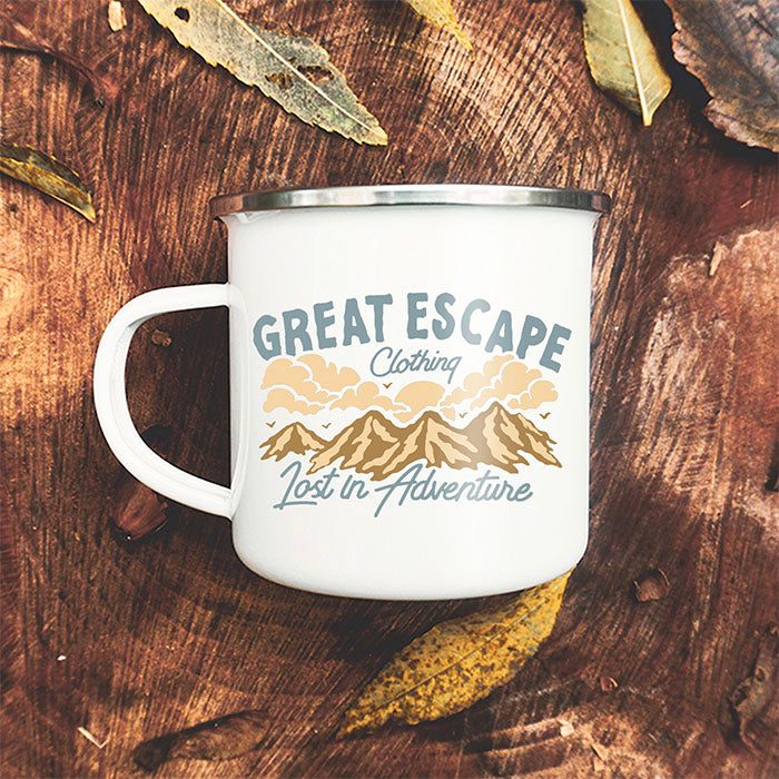 Lost In Adventure Enamel Mug