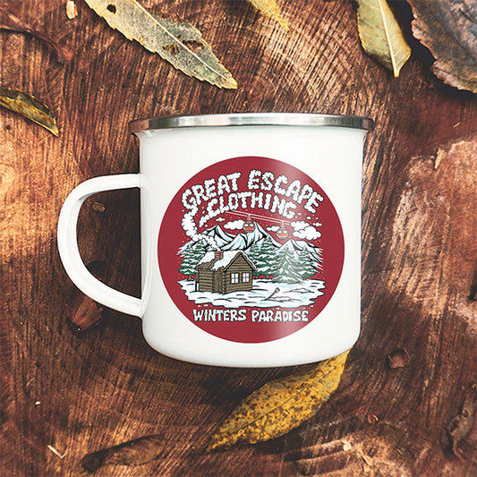 Winters Paradise Enamel Mug