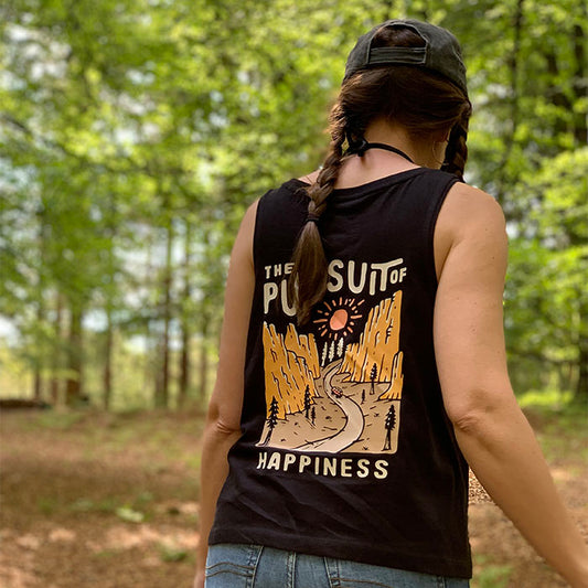 Organic The Pursuit Of Happiness Cropped Vest Top