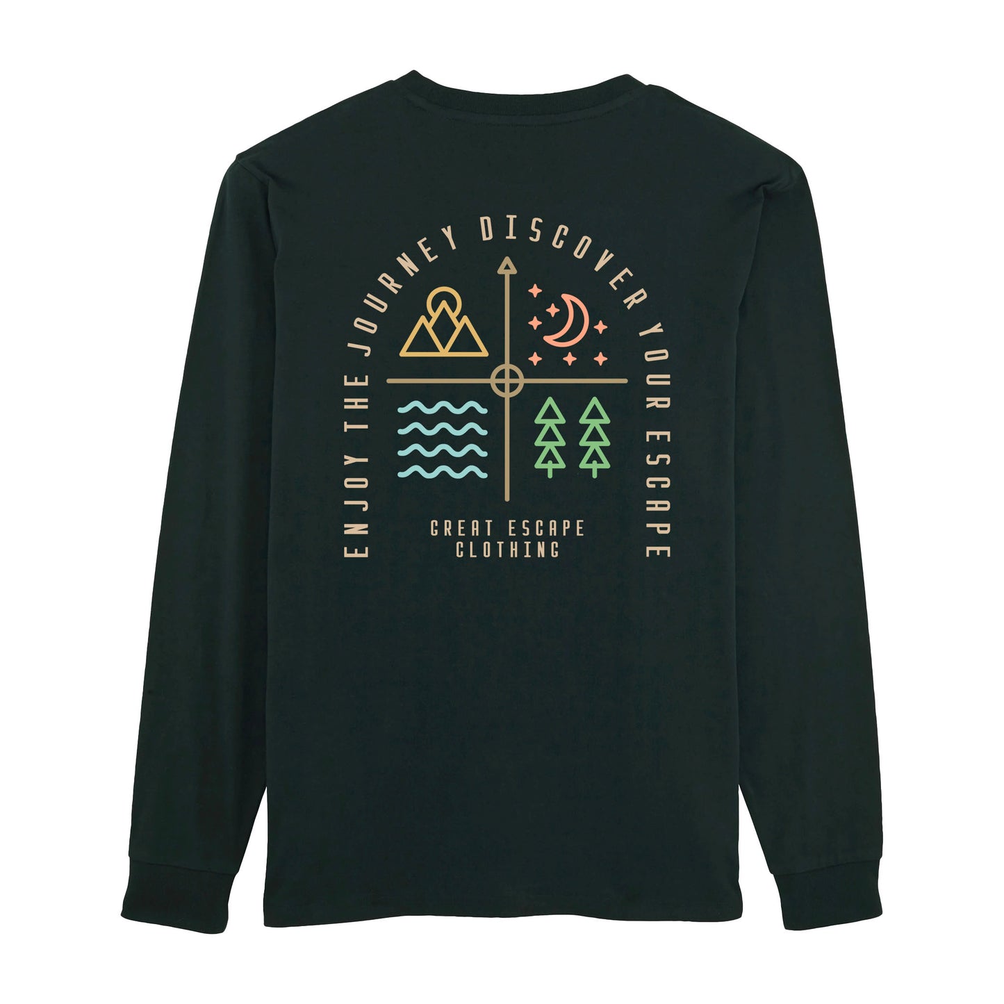 Organic Enjoy The Journey Discover Your ESCAPE Long Sleeve T-Shirt