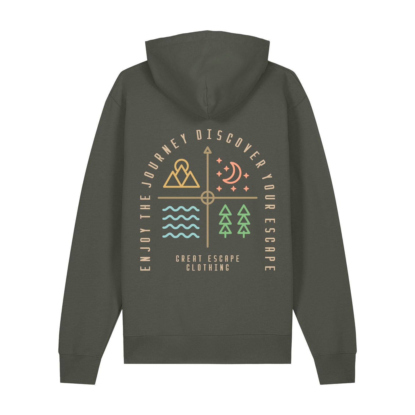 Organic Enjoy The Journey Discover Your ESCAPE Hoodie